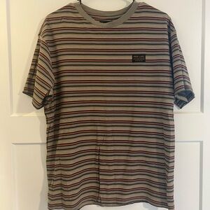 Casual Striped Short Sleeve Tee